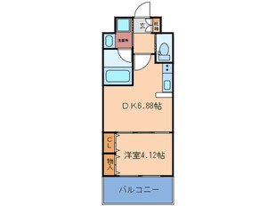 Choei65 プレジオ中津の物件間取画像